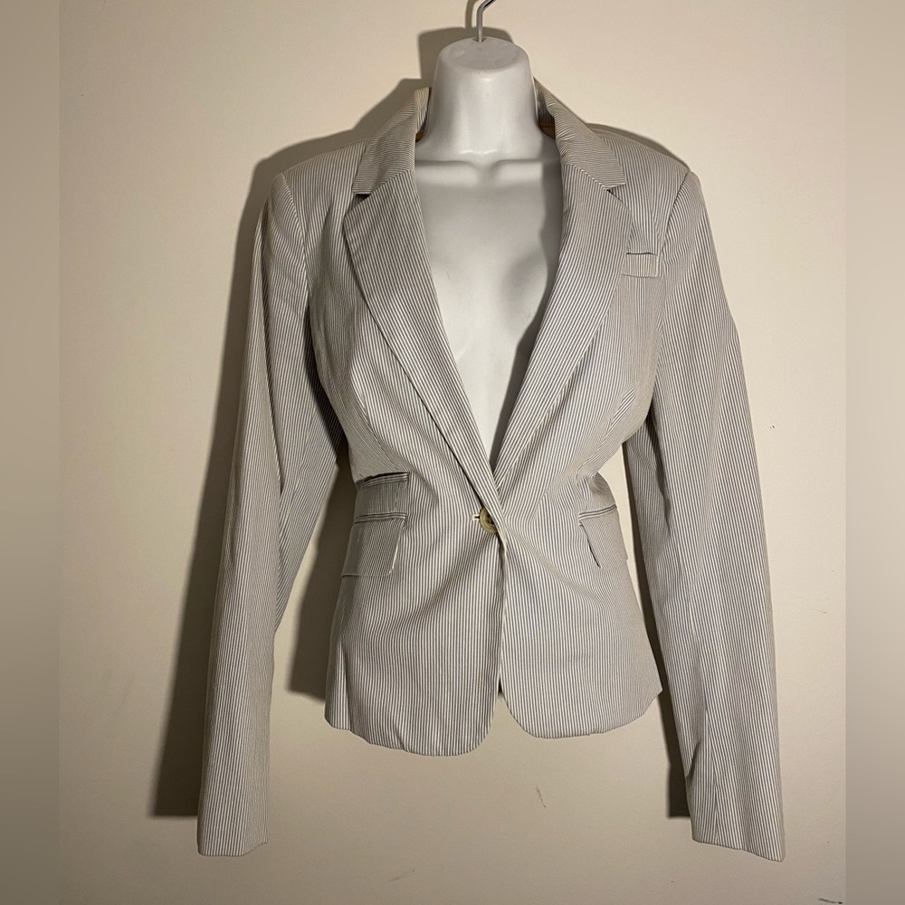 Tommy Hilfiger pinstriped blazer jacket NWT